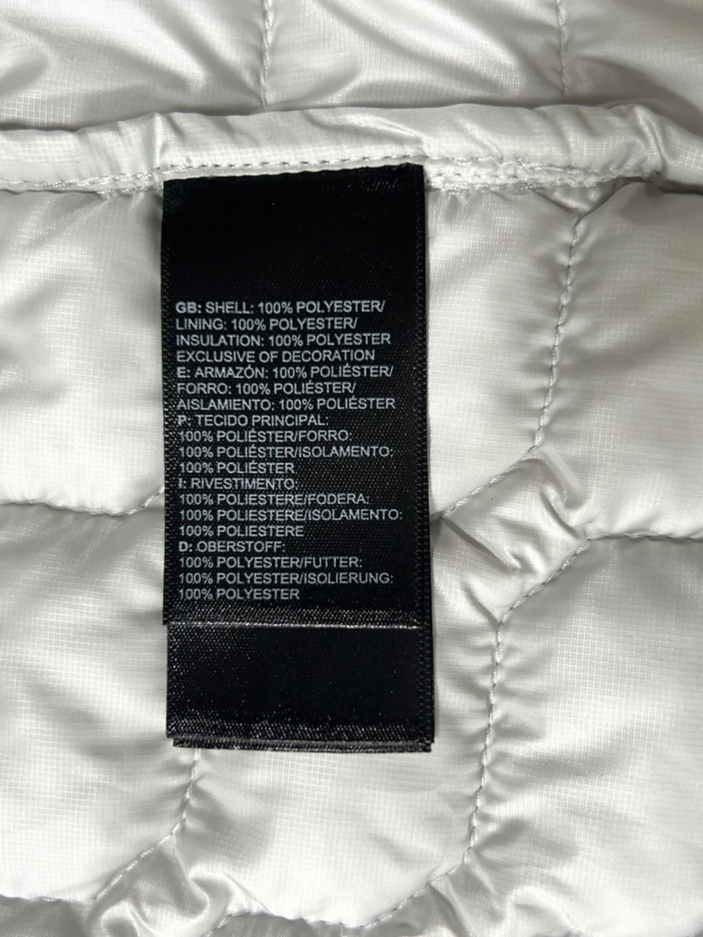The North Face Men’s ThermoBall Eco Jacket in White, Size Medium